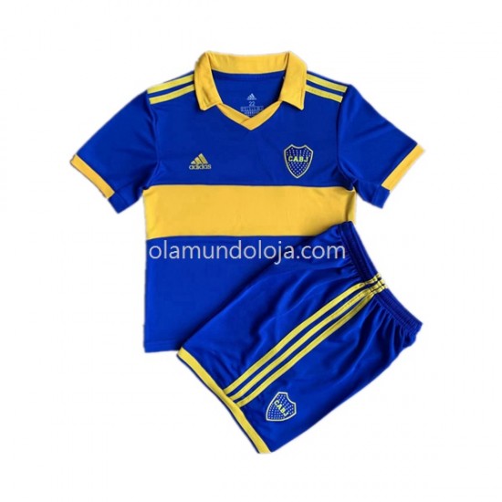 Camisola CA Boca Juniors Criança Equipamento Primeiro 2022-2023 Manga Curta